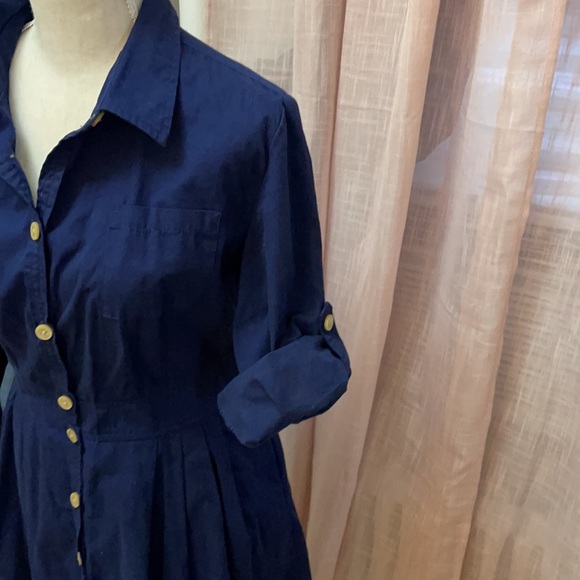 NAVY BLUE DRESS - Picture 2 of 8